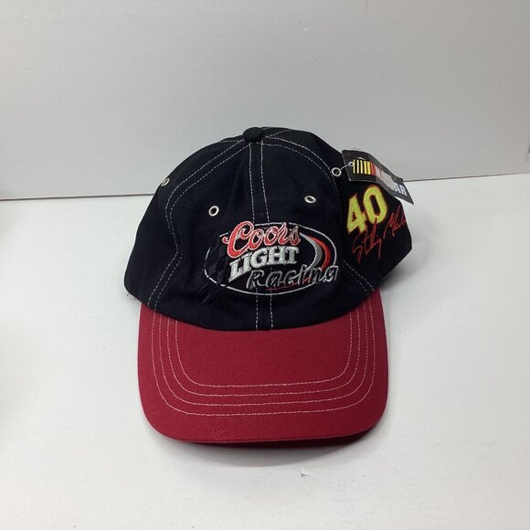 Coors Light Racing NASCAR #40 Stirling Martin Hat Adjustable Black Red - Picture 1 of 5